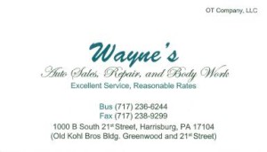 Wayne's - Auto Sales, Repair, and Body Work
